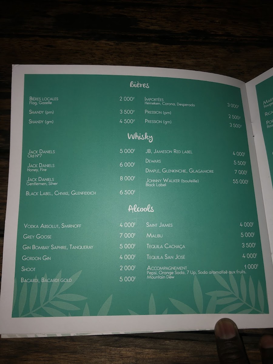 Menu - Chez Fatou photo 6